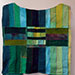 Reversible Green Stole Large: Shoulder 18 1/2 inches, Length 48 1/2 5 x 1/2 inches. $500.