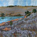 Wolf Willow Slope, 19 1/4 x 34 3/4 inches. SOLD