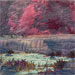 Cindy Hoppe - Winter Sunset with Pond. 8 1/4 x 19 1/8 inches. $500.
