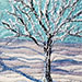 Frosty Tree II. 5x7 inches framed. $100.