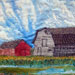 Summer Slough With Barn - 16 3/4 x 23 3/4, SOLD