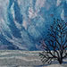 Winter Twilight I. 5 x 7 inches, framed to 6 x 8 inches. $90.