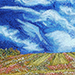 Canola Swaths IV. 5 x 7 inches, framed to 7 x 9 inches. $90.