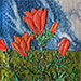 Lilies III. 4 x 6 inches; framed to 6 x 8 inches. $75.