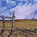 Pasture at Dusk V. 8 x 10 inches, framed to 11 x 13 inches. $180.