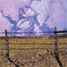 Pasture at Dusk I. 8 x 10 inches, framed to 10 x 12 inches. $180.