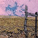 Twilight Pasture I. 5 x 7 inches, framed to 8 x 10 inches. $90.