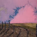 Twilight Drama. 14 x 12 x 3/4 inches, stretchers. $1100.