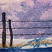 Winter Posts VI. 5 x 7 inches, framed to 7 x 9 inches. $90.