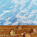 Fall Bales VIII. 5 x 7 inches, framed to 6 x 8 inches. $90.