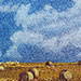 Fall Bales IX. 5 x 7 inches, framed to 6 x 8 inches. $90.