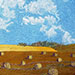 Sunny Hay III. 8 x 10 inches, framed to 11 x 13 inches. $180.